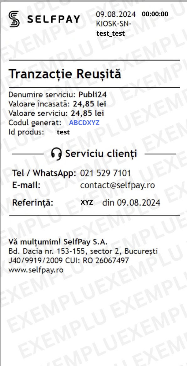 SelfPay - Alte servicii